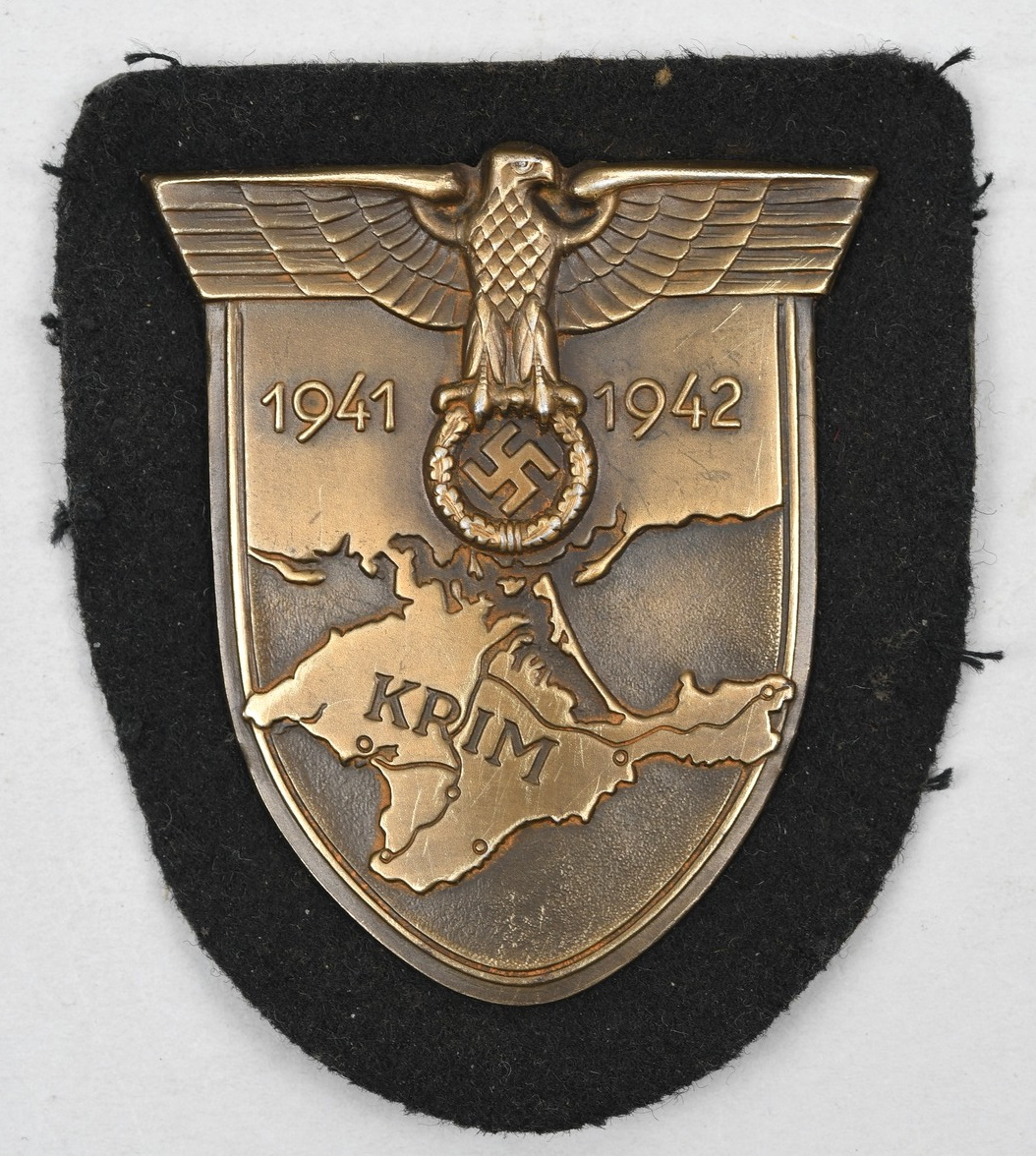 KRIM Campaign Shield awarded to a panzer soldier