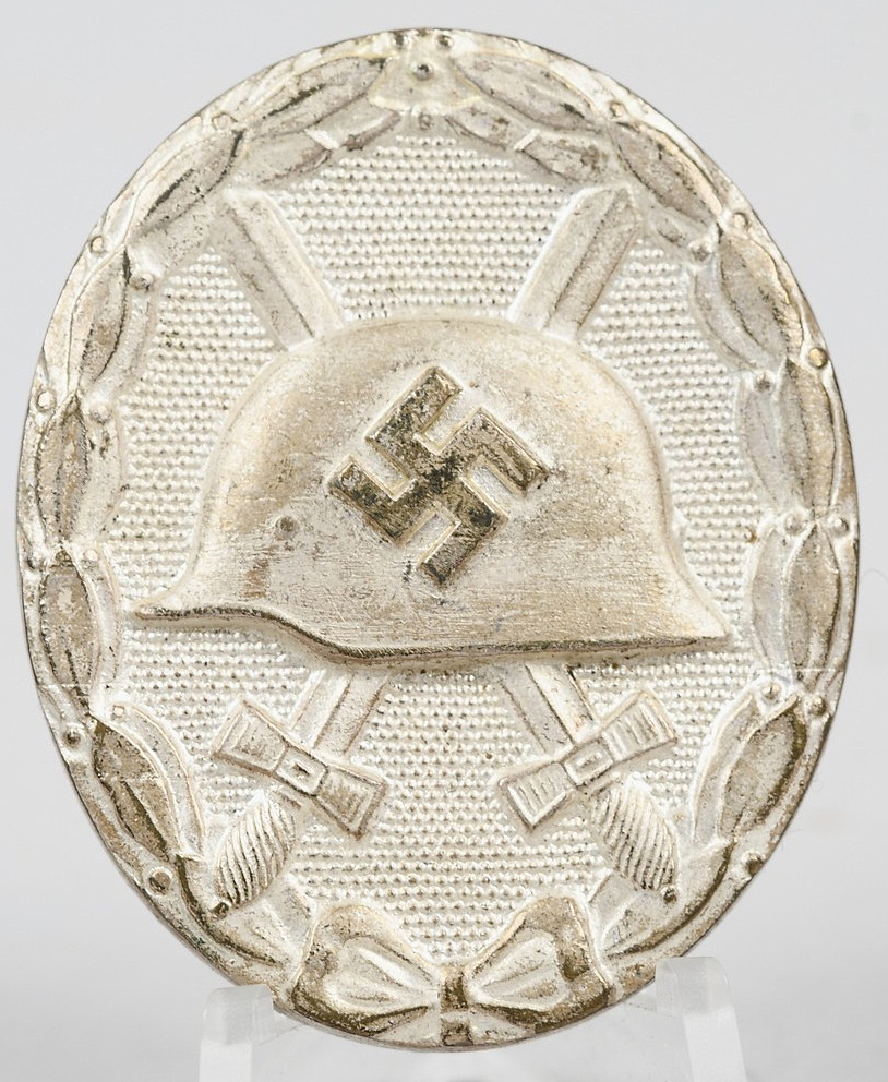 Wound Badge 1939 In Silver Made of Buntmetal