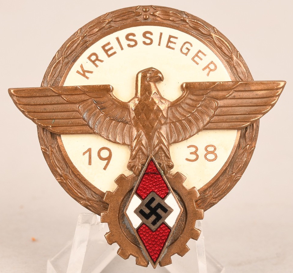 1938 HJ Victor’s Kreissieger Badge in the National Trade Competi