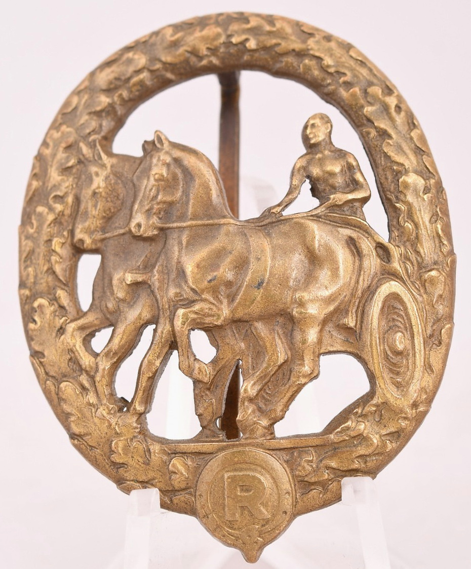 German Horse Driver's Badge in Bronze, Lauer