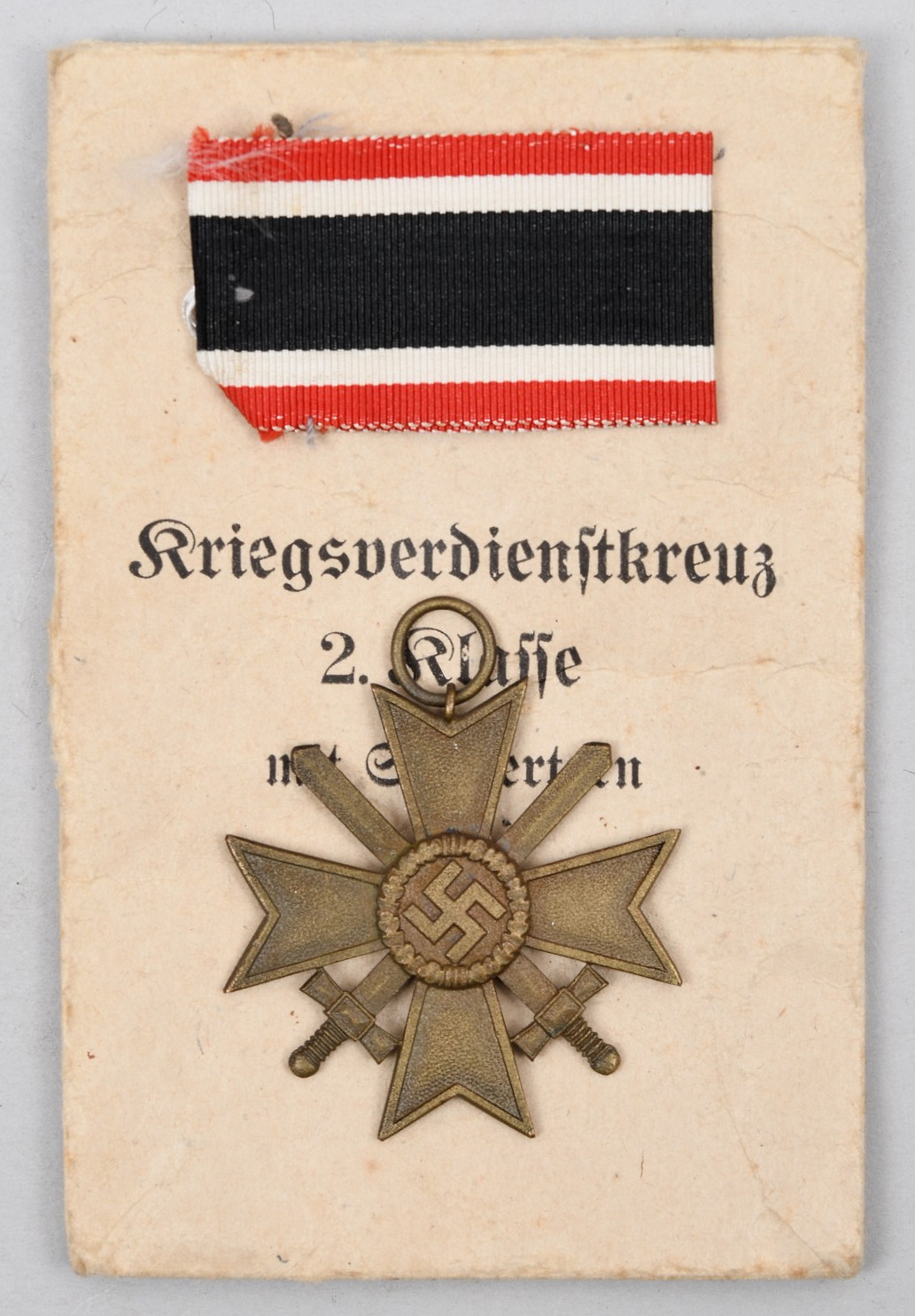 War Merit Cross With Swords And Envelope of Issue
