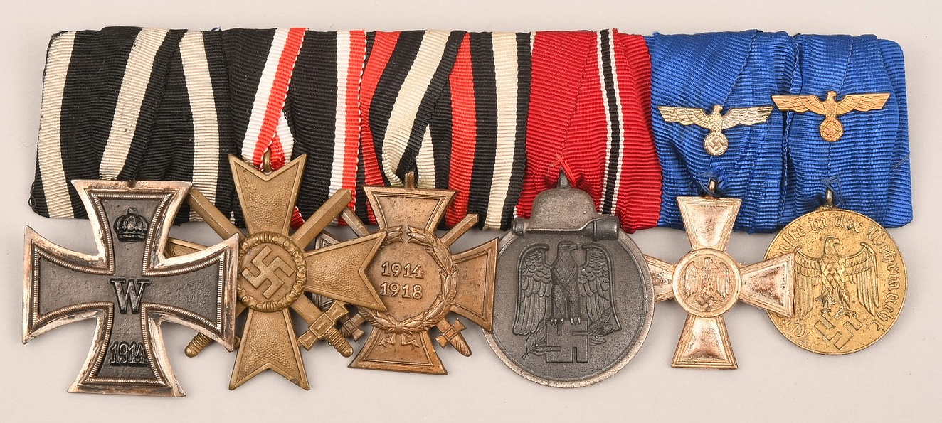 WWI/WW2 Six Place Medal Bar