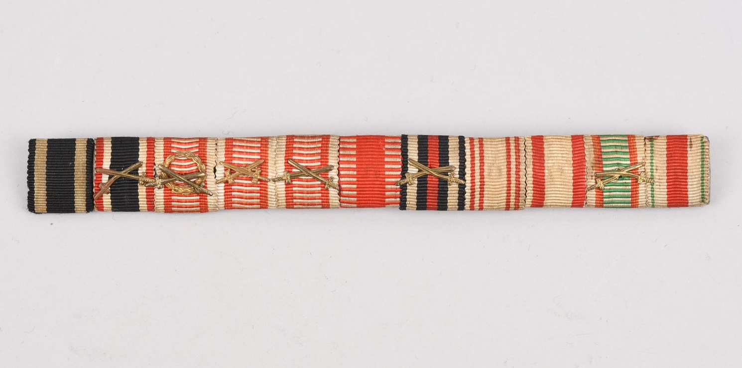 German WWI/WWII 11 Place Medal Ribbon Bar