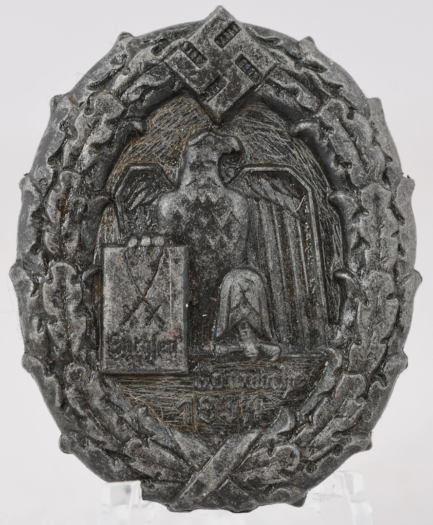 1937 Sachsen Gauwoche Badge, Rare