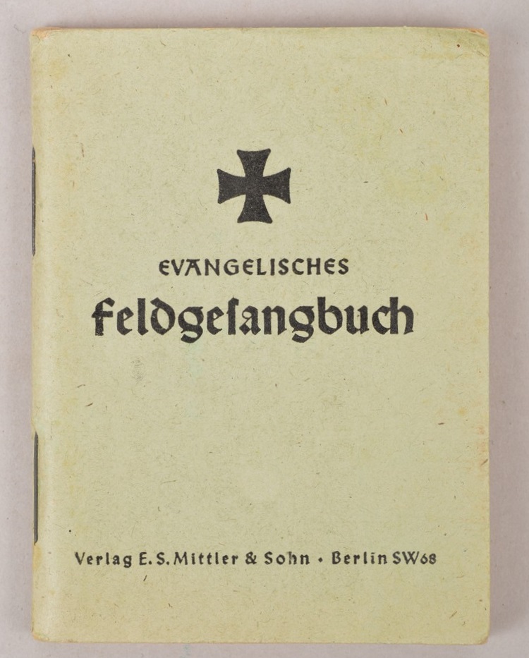German WW2 Soldiers Field Pocket Hymn Book Protestant Faith