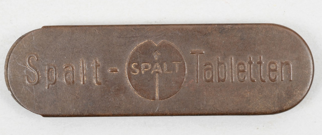 German WWII Heer Spalt - Tabletten Metal Container