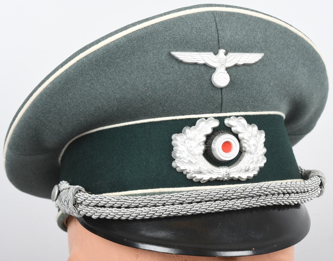 Heer Infantry Officers Visor Cap, Named and Unit Marked