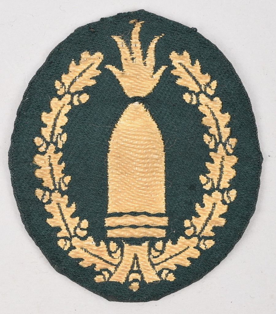Heer Artillery Gunner's Proficiency Sleeve Badge