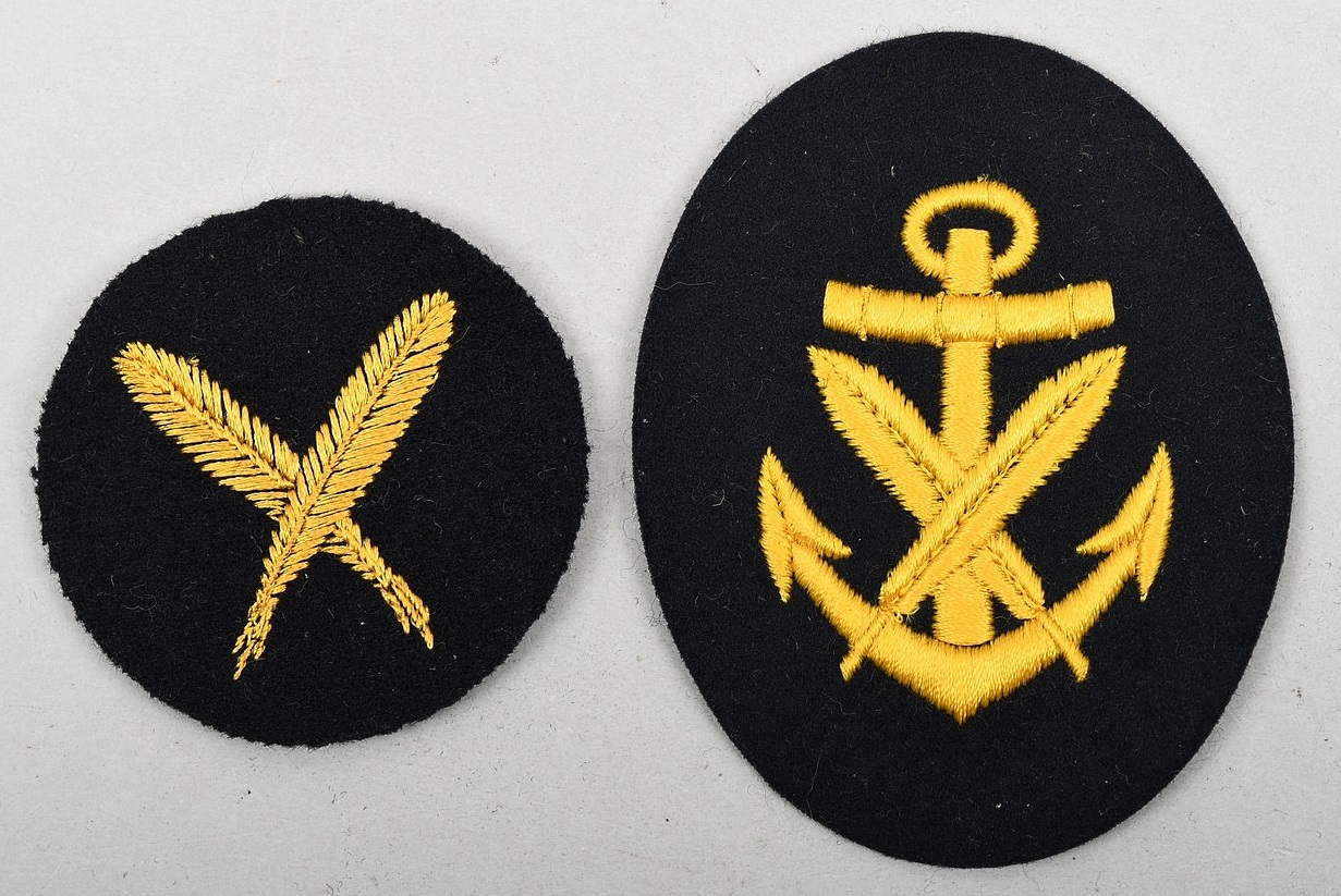 Kriegsmarine Clerical NCO's Career Sleeve Insignias