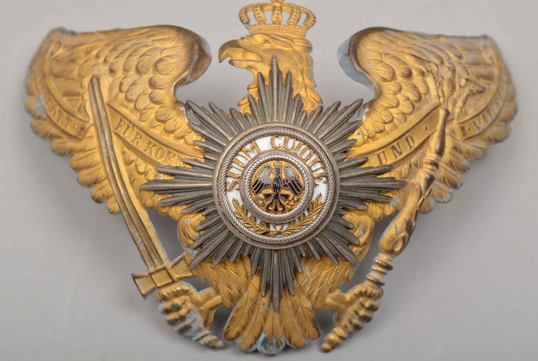 Preussen Garde Helmet Wappen for Officer