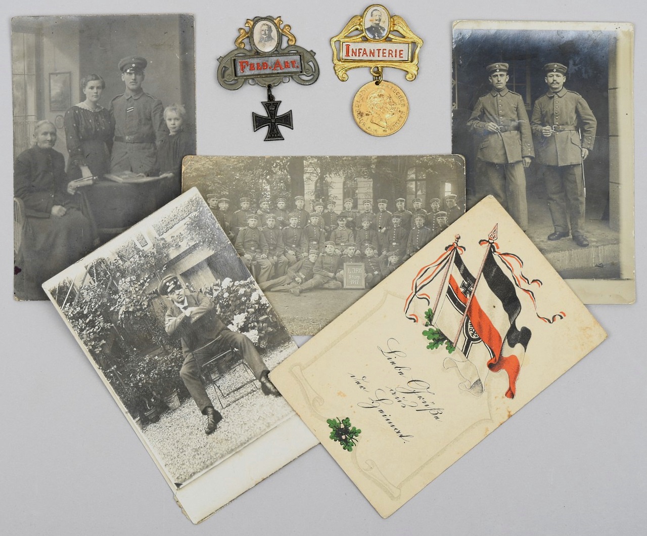 German Imperial Photo And Medal Grouping