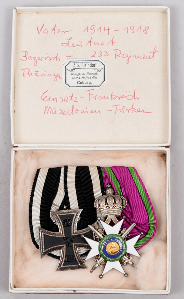 Imperial Two Place Medal Bar In Private Purchase Case
