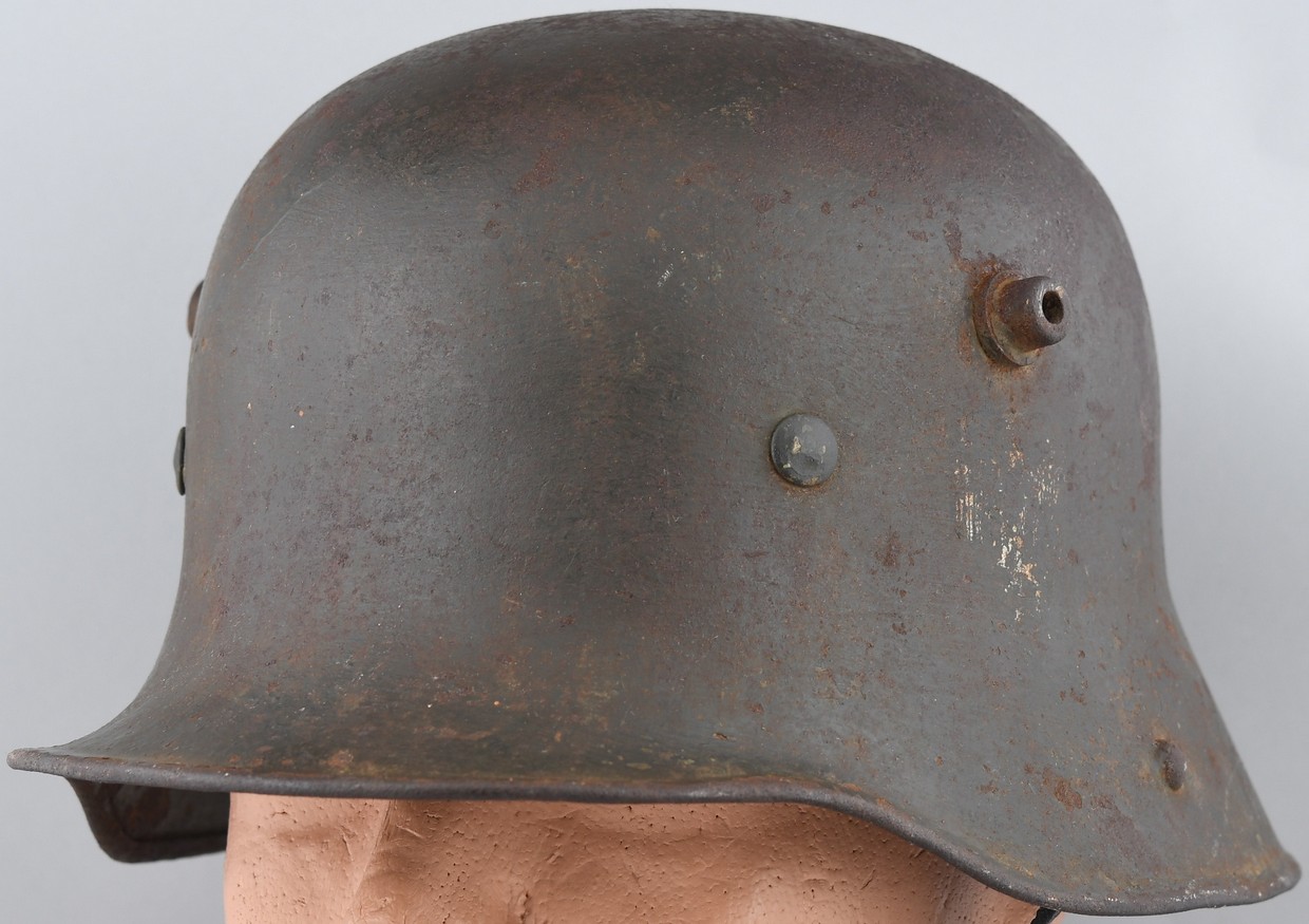 WW1 M16 Helmet reissued to a Heer soldier