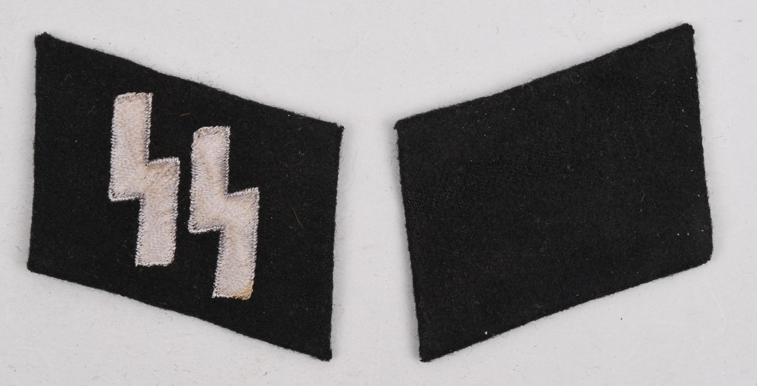 Waffen-SS EM's Un-issued Collar And Rank Tab