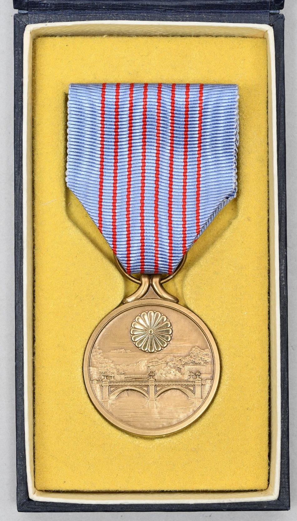 Japanese National Anniversary Of Imperial Rule Medal With Case