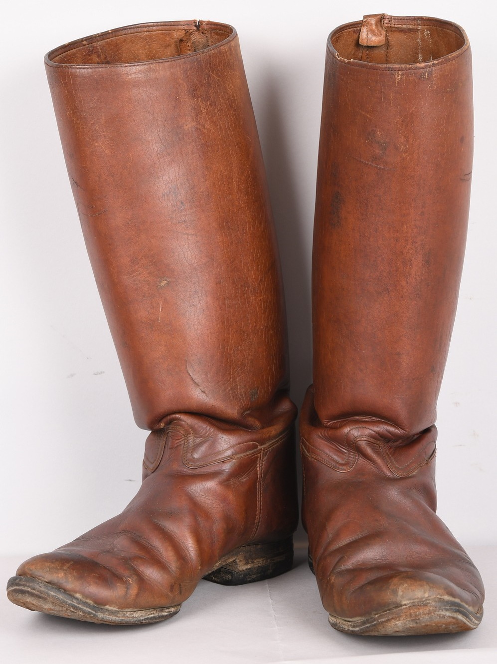 Japanese WWII Army Officer's Long Shaft Leather Boots