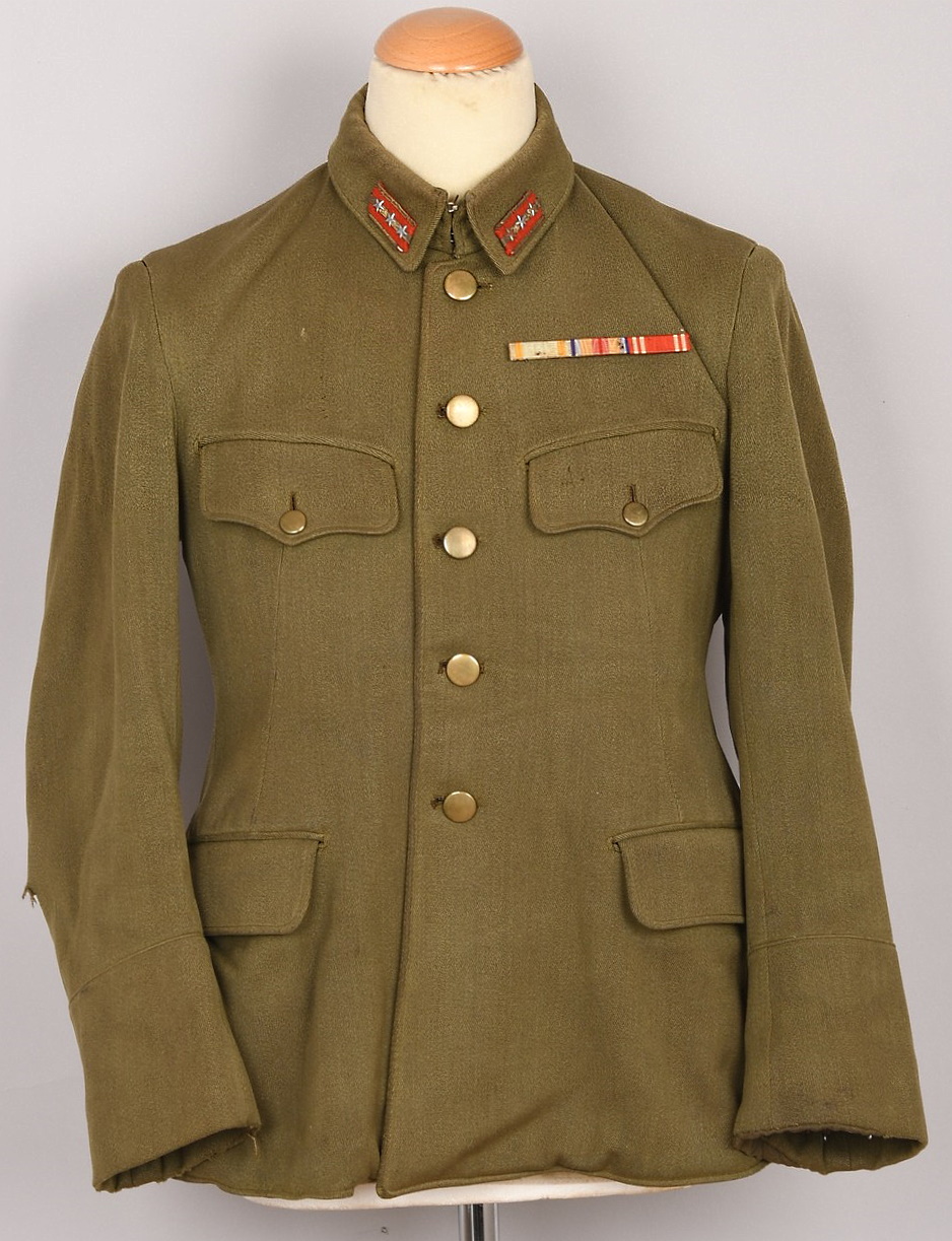 Japanese WWII Army Captain's Tunic with Medal Ribbon Bar
