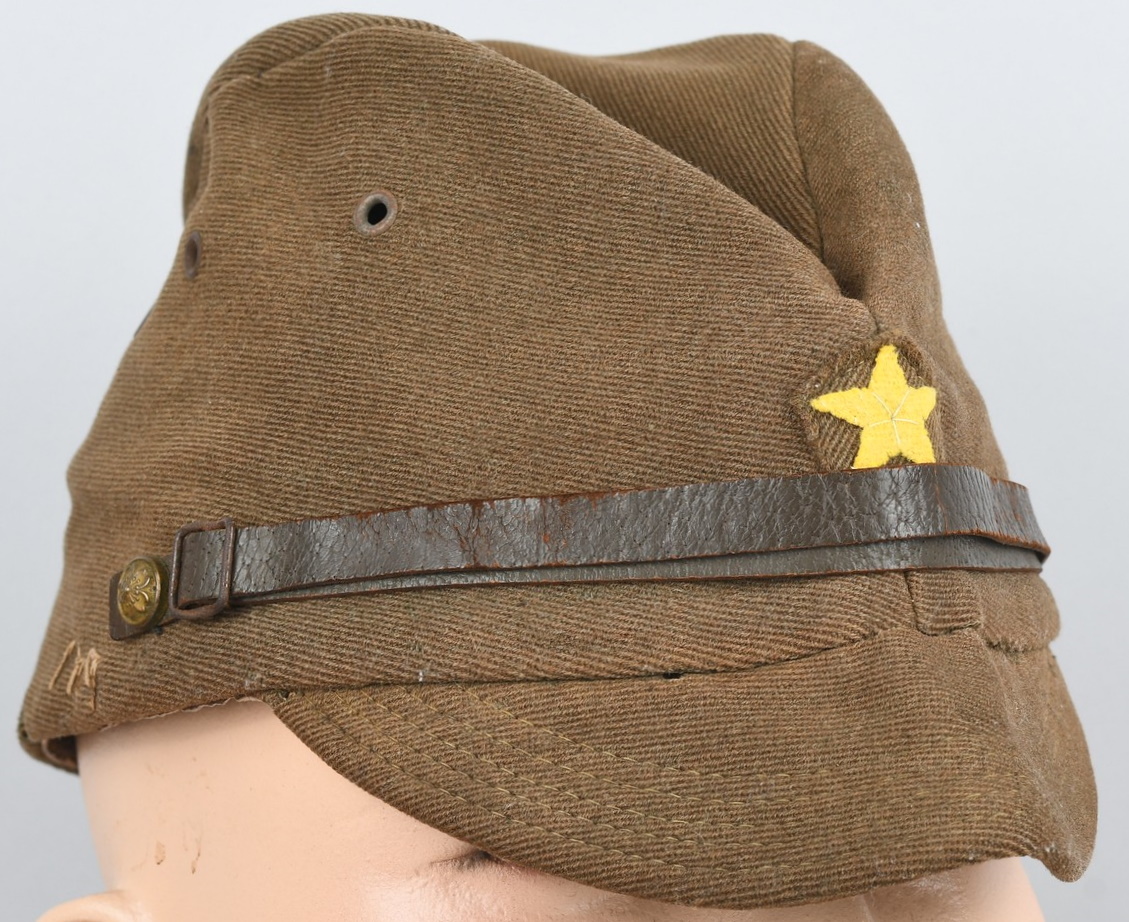 WW2 Japanese Named Army Officer's Field Cap in Well-Worn Conditi
