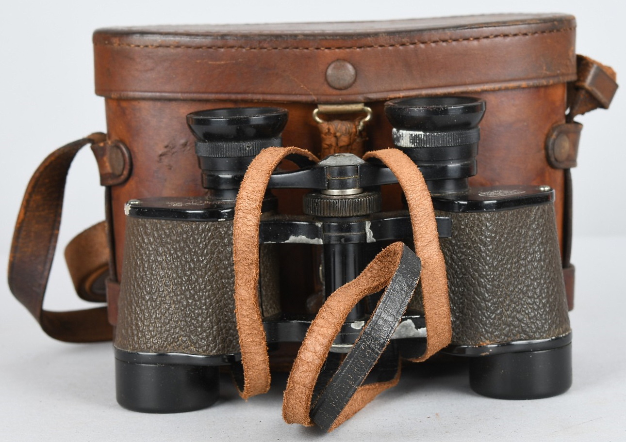 WW2 Japanese Army Officer’s Binoculars and Case in Good Used Con