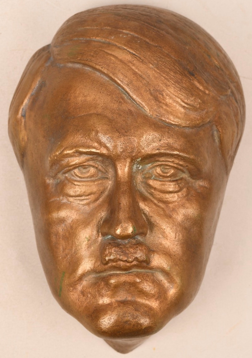 Impressive Adolf Hitler Bronze Head
