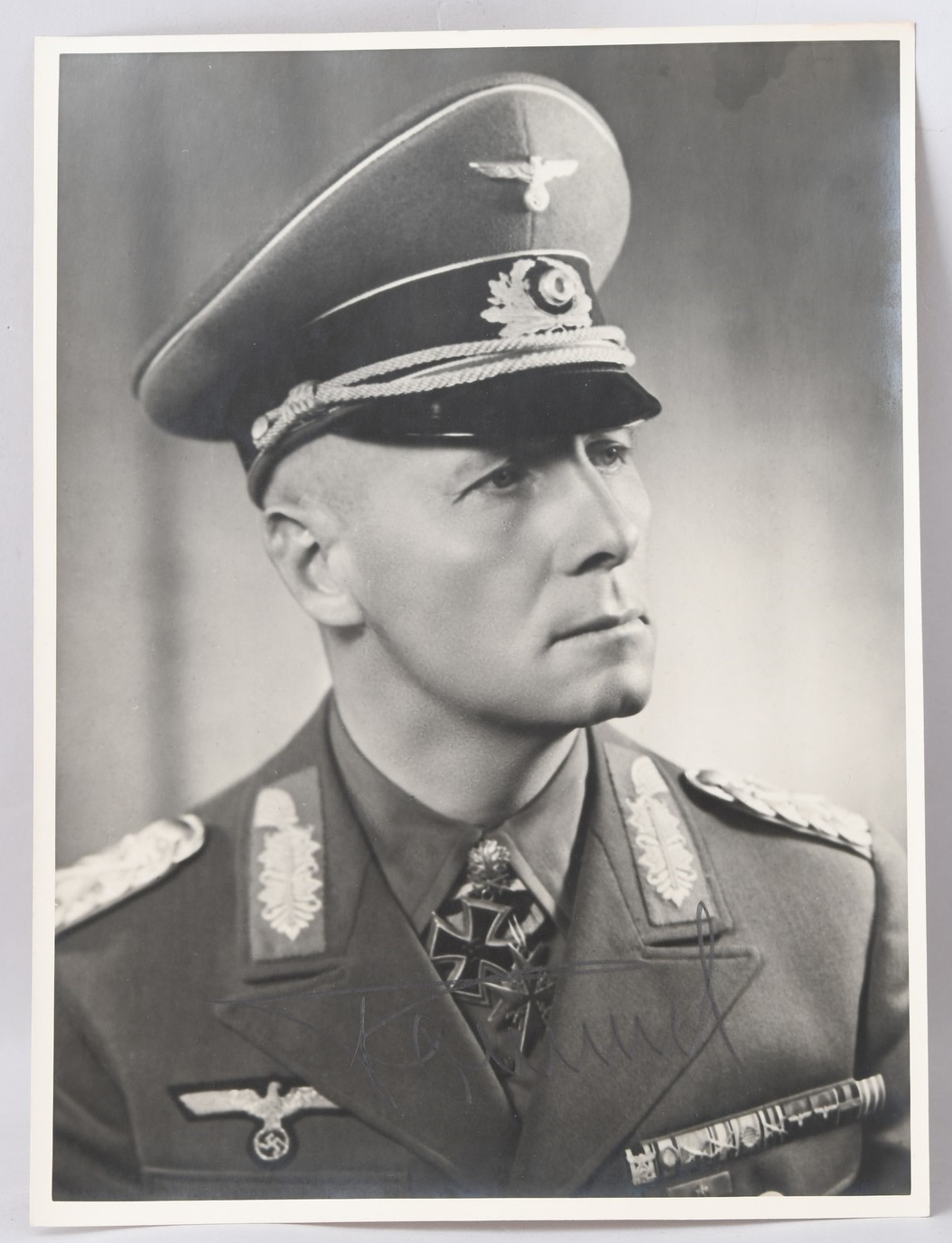 Rommel Period Signed Hoffman Studio Portrait Photo