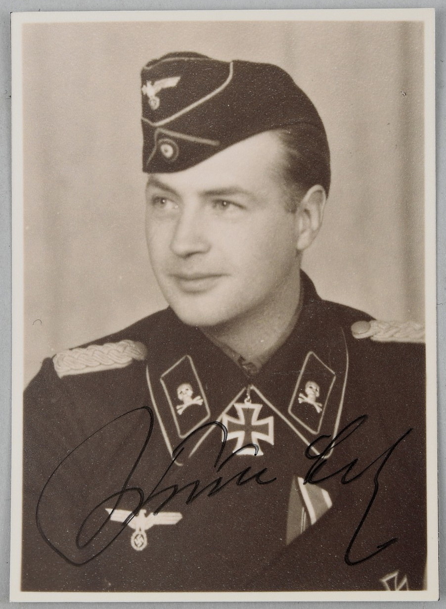 Reprint Photo with Original Signature, Knights Cross Holder Frie