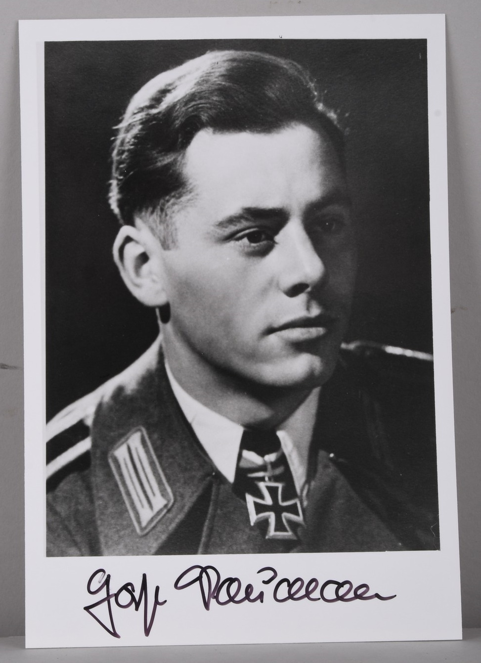 Postwar Signature Horst Naumann KC Holder Sturmgeschütz-Abteilun