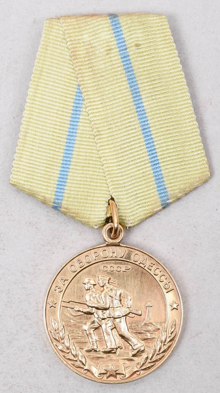 Russia WWII Medal for the Defense of Odessa Type 2