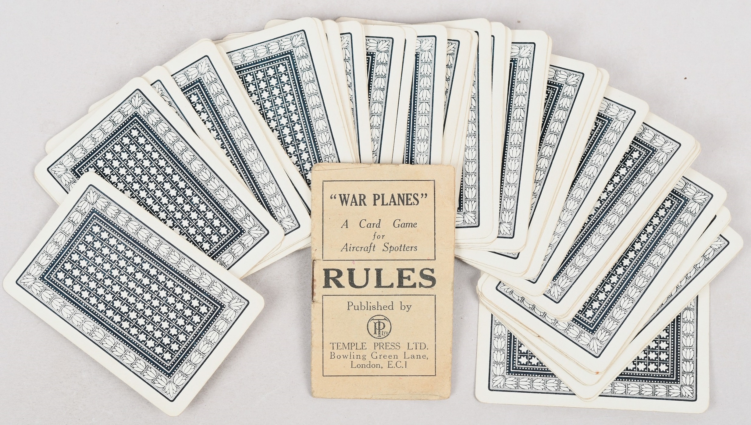 War Planes Brittish Period Card Game for Aircraft Spot