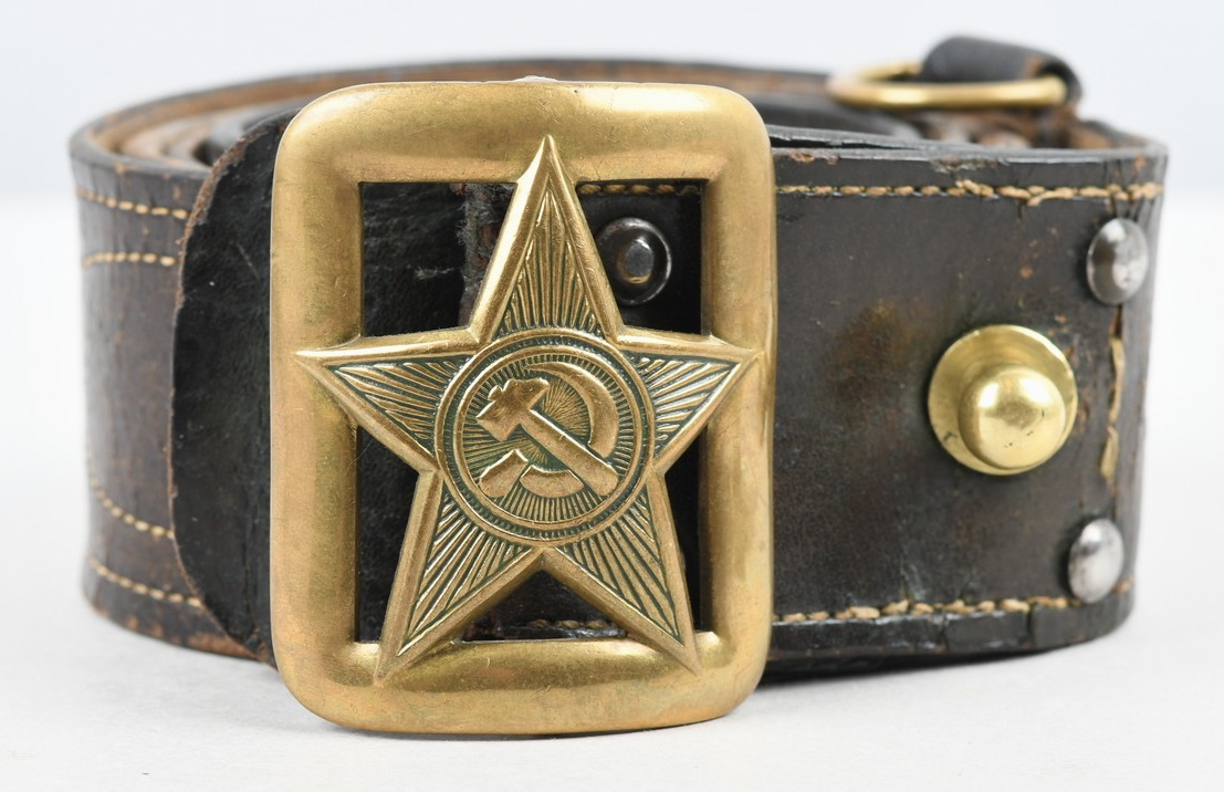 Russian M35 WWII Officers Brown Leather Belt