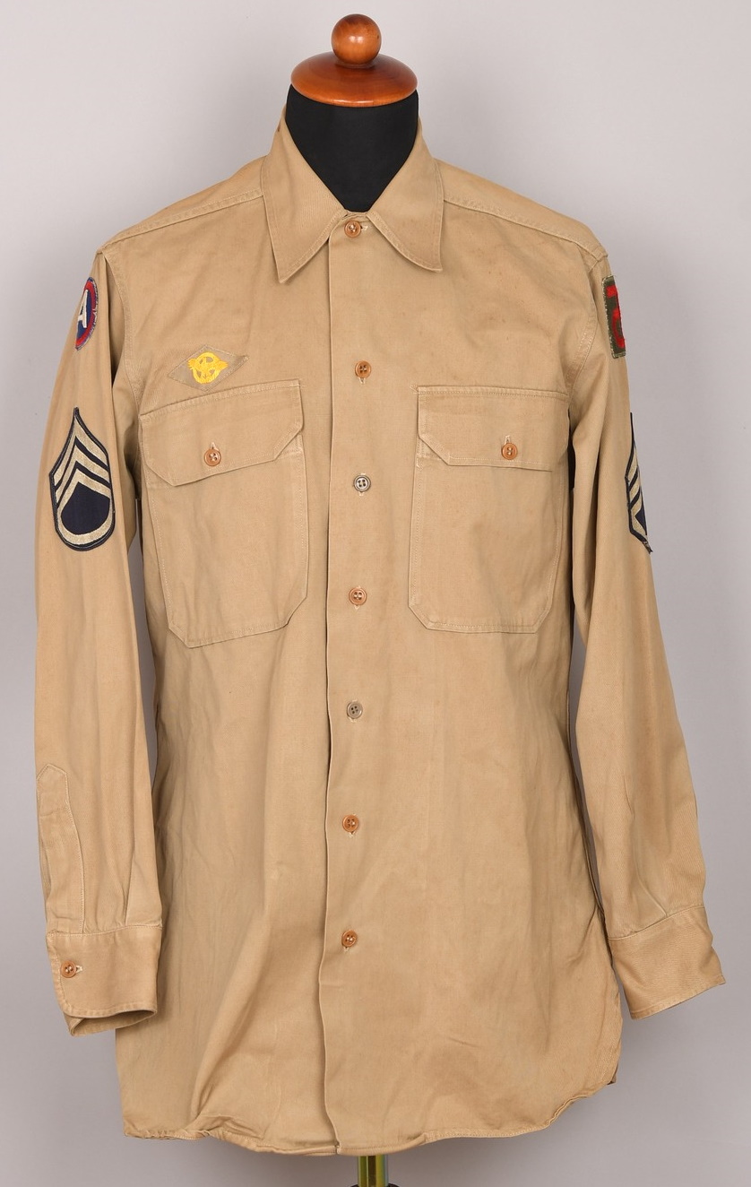 WWII US Army 90th Staff Sergant Infantry Division Service Shirt