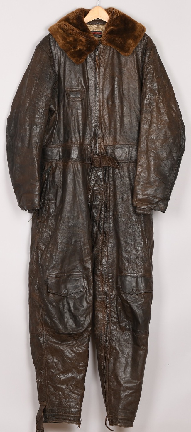 WWII US Navy Leather Flight Suit