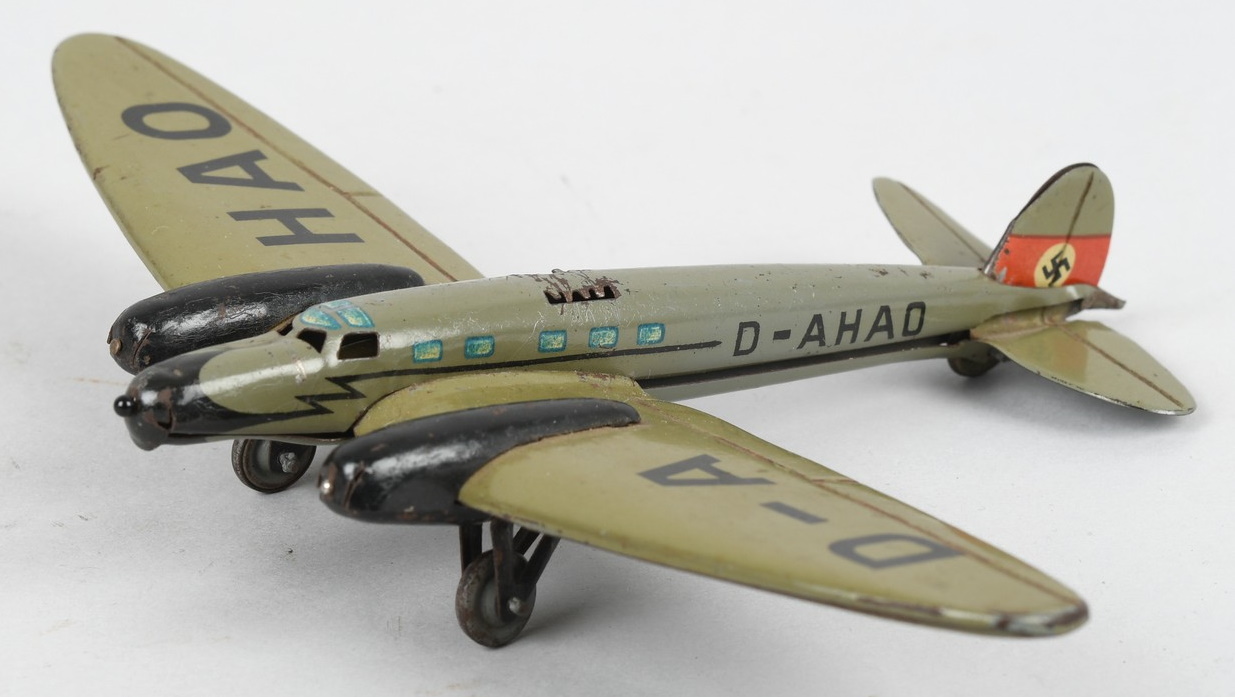 Pre-War Late 1930s Lehmann Heinkel 111 Tin Bomber Plane