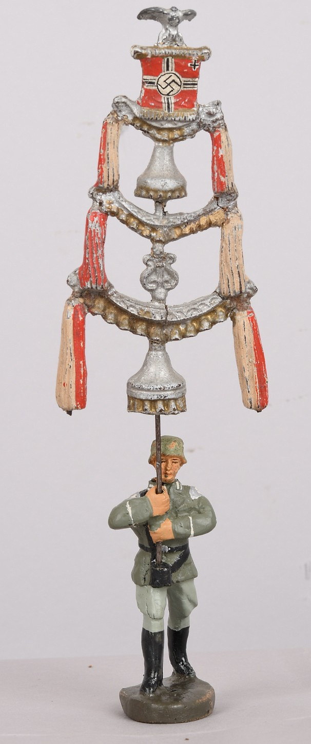 Elastolin 6cm figure German Army Schellenbaum bearer ca 1930's