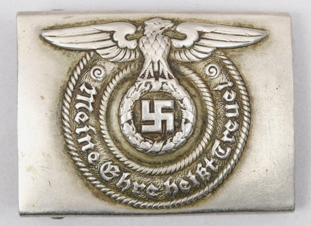 Early Produced Waffen-SS or Allgemeine SS Belt Buckle Maker Mark
