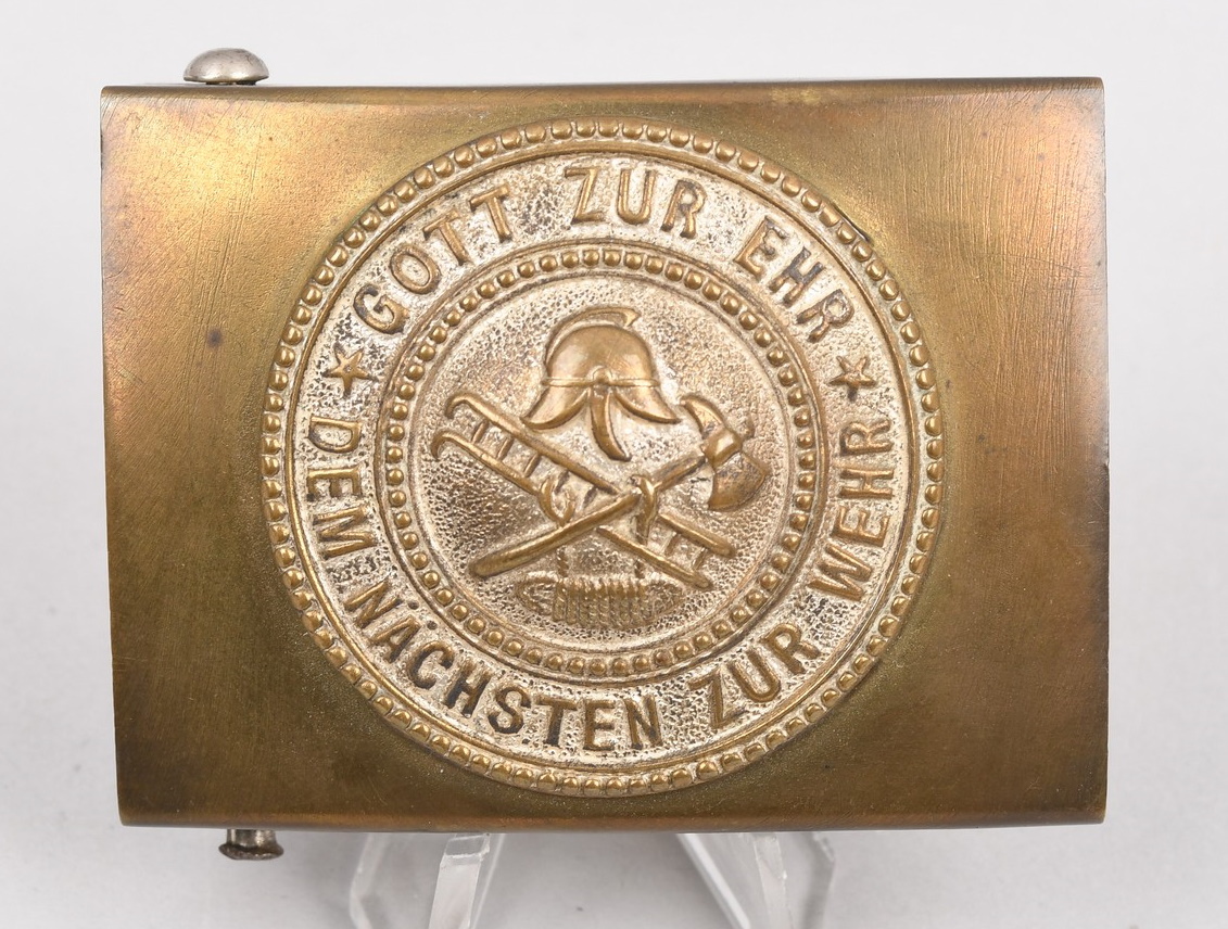 Fueuerwehr EM/NCO's Brass Belt Buckle